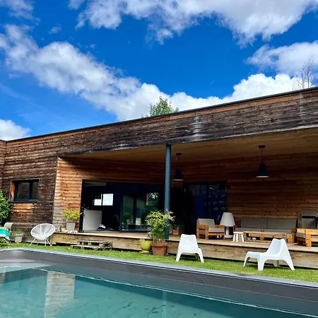 Villa Maison En Bois Au Calme Piscine *