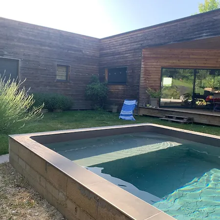 Villa Maison En Bois Au Calme Piscine