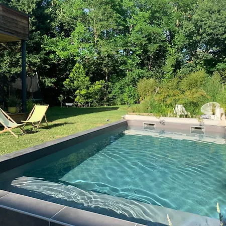 Maison En Bois Au Calme Piscine Villa